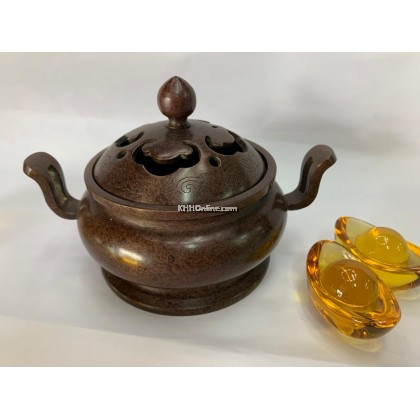 4寸石铜檀香炉